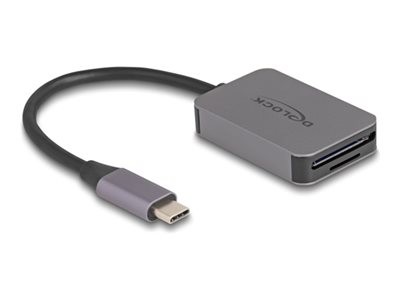 DeLOCK USB Type-C Card Reader in Aluminium Enclosure for SD or Micro S