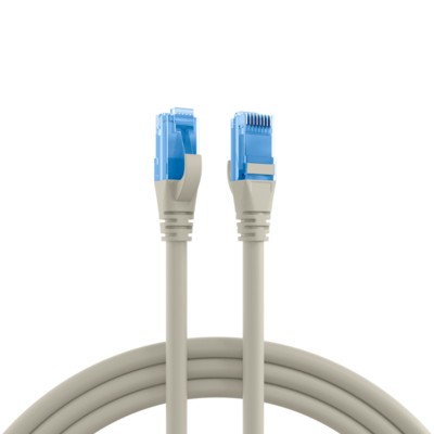 RJ45 Patchkabel Cat.6A U/UTP LSZH -- Premium 500MHz Grau 2m
