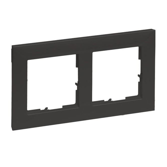 Legrand 765472 SEANO 2-fach Rahmen in Der Farbausführung Anthrazit Lackiert