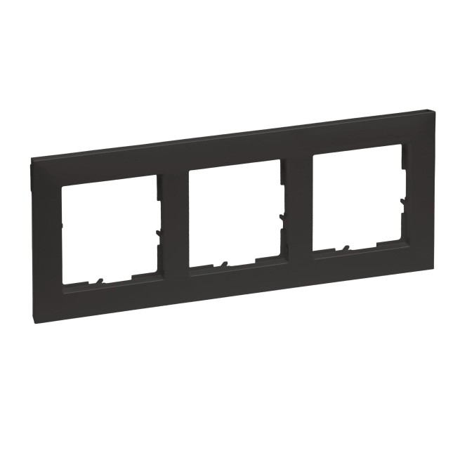 Legrand 765473 SEANO 3-fach Rahmen in Der Farbausführung Anthrazit Lackiert