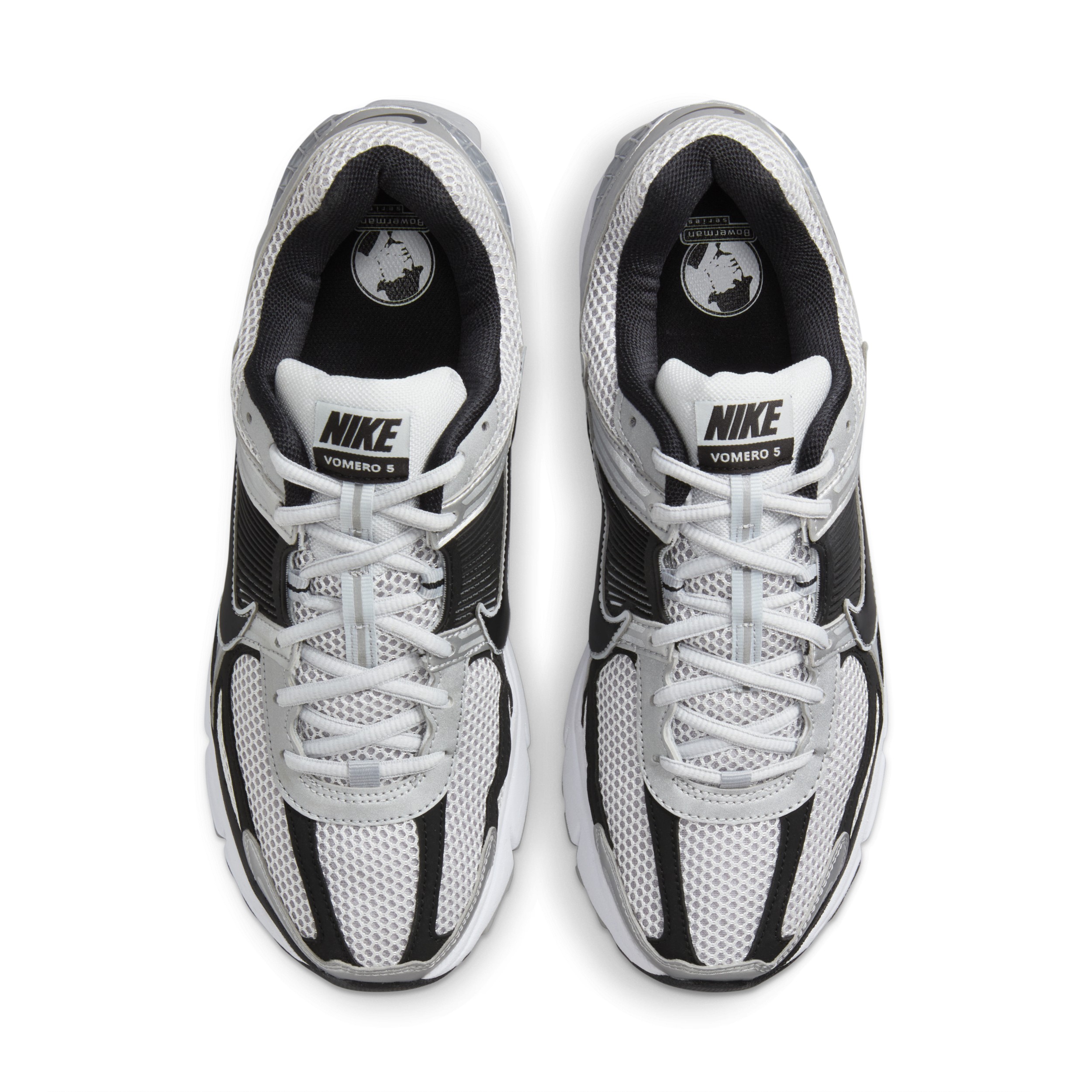 Nike Zoom Vomero 5 Metallic Silver Black - UK 13