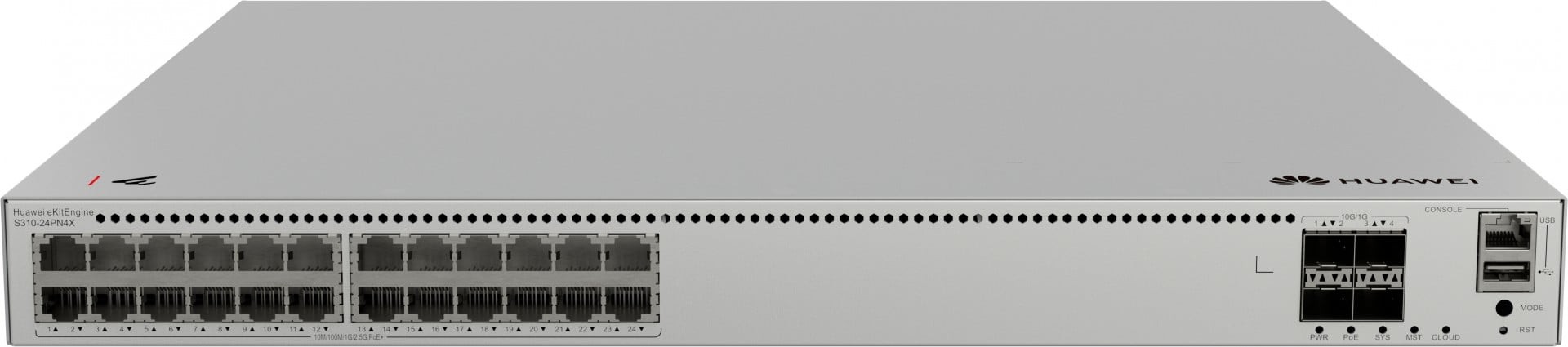 Huawei EKit Switch S310-24PN4X 24x 1GbE SFP/RJ45 + 4x 10GbE SFP+ Managed L2+