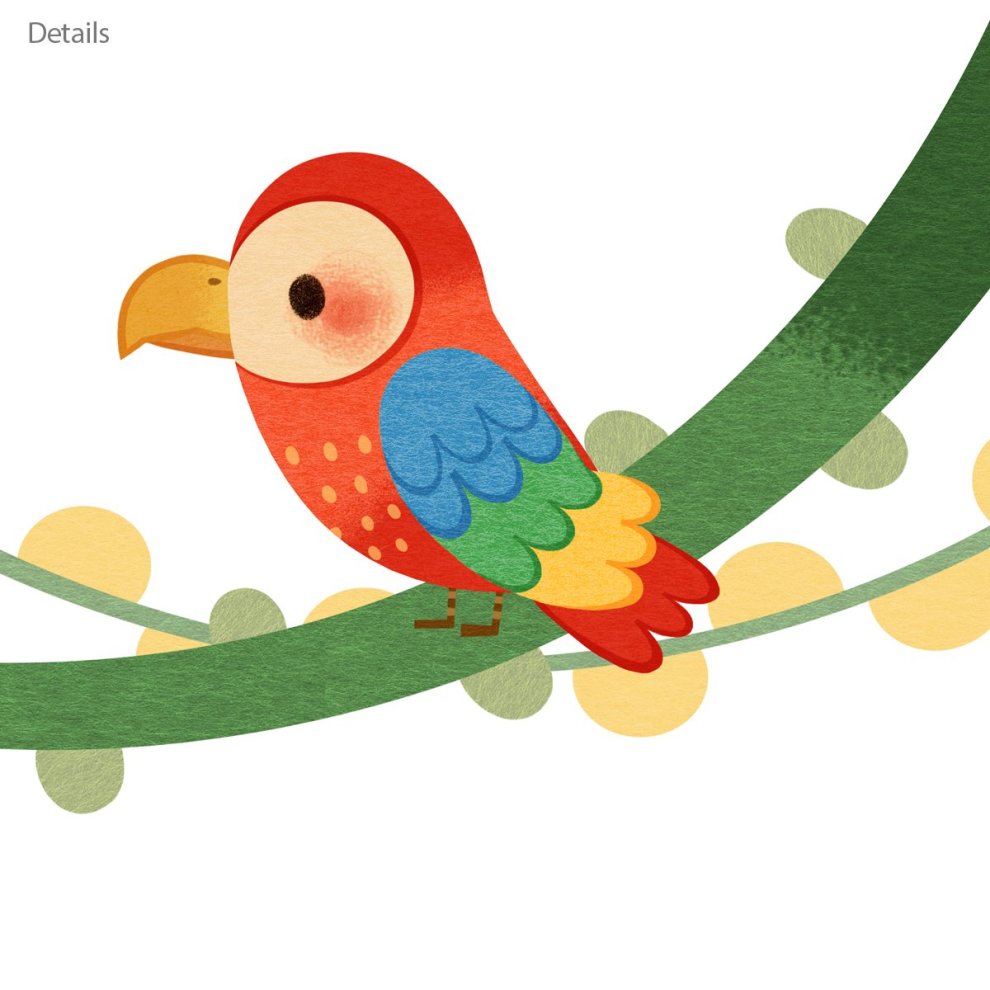 Decowall DA-1507 Monkeys on Vine Kids Wall Stickers Wall Decals Peel and Stick Removable Wall Stickers for Kids Nursery Bedroom Living Room thumbnail