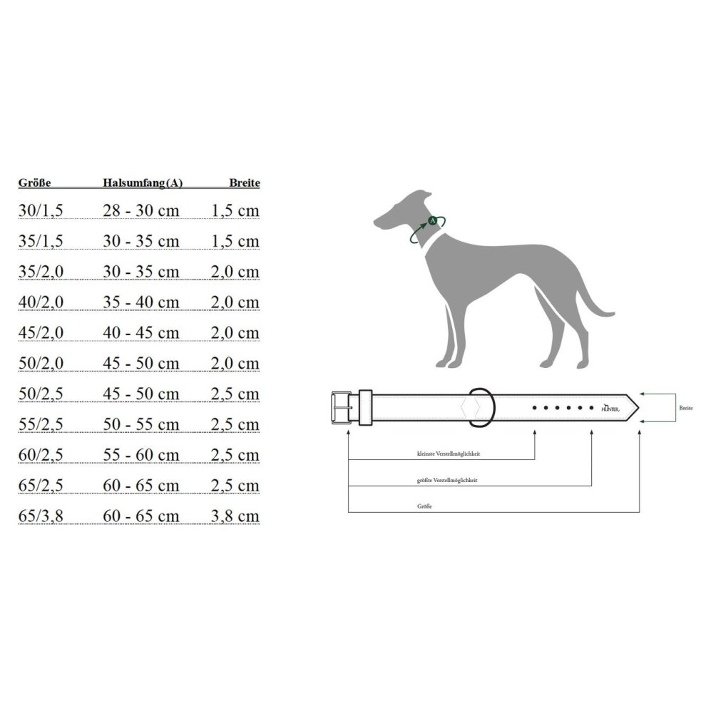 Dog Collar Hunter Neopren Vario Black (35-40 Cm) thumbnail