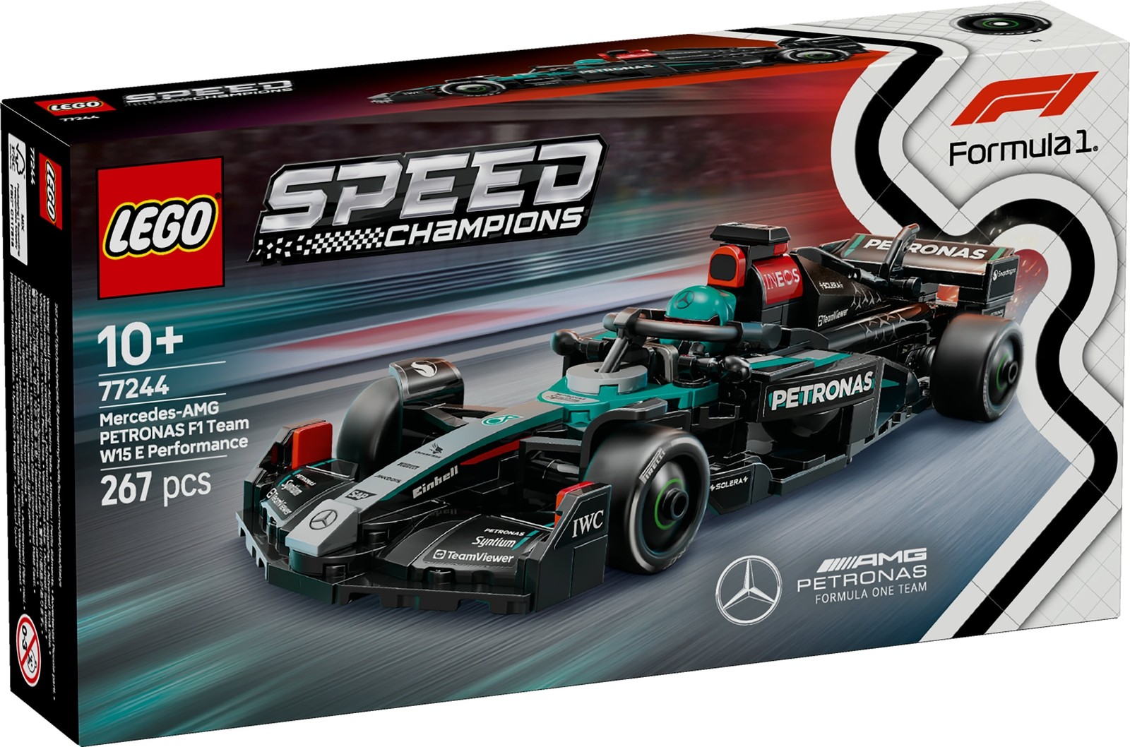 LEGO Speed Champions Mercedes-AMG  F1 W15 Race Car Toy 77244 thumbnail