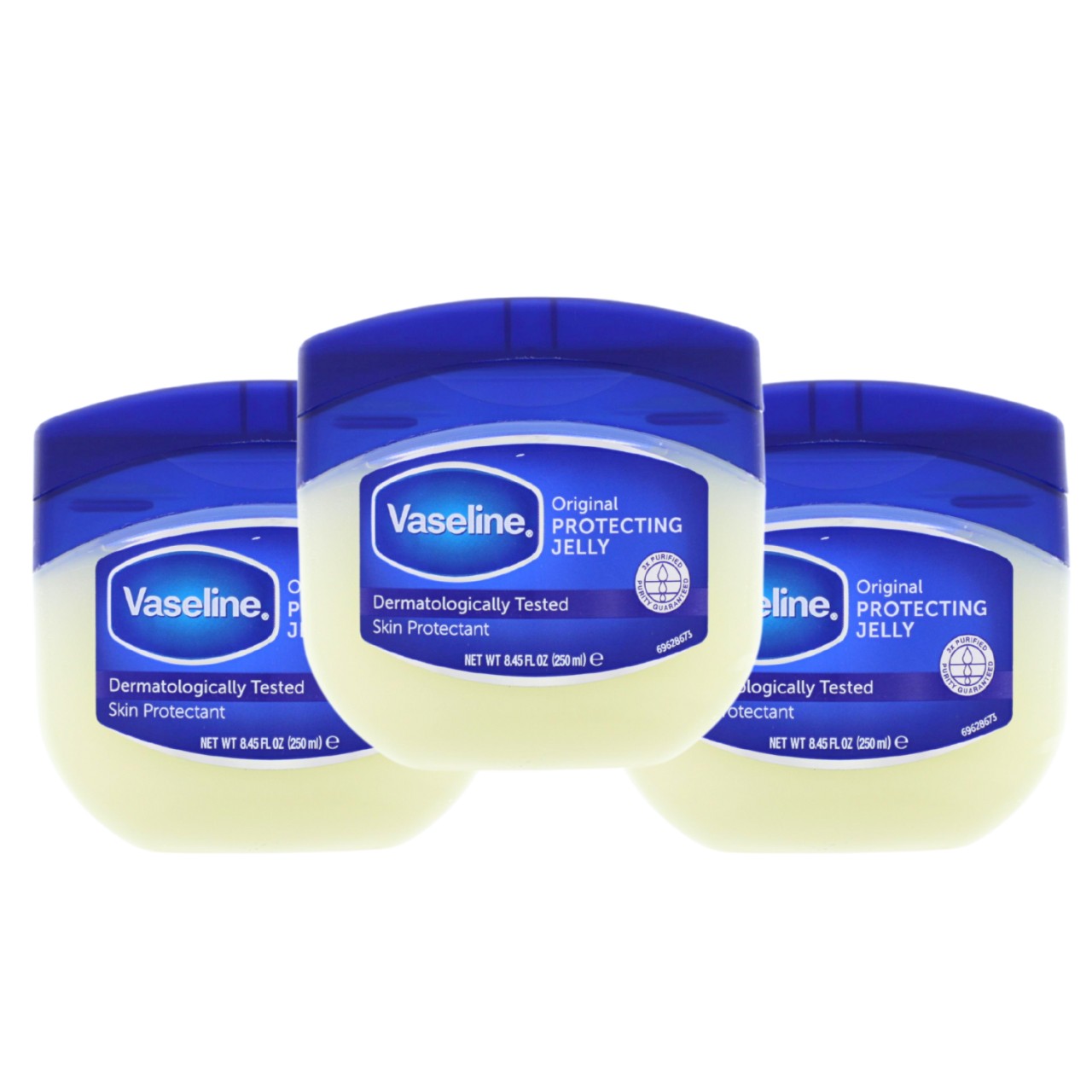 3 X Vaseline Original Gelee Jeweils 250ml Pflegt Trockene Und Sprde Haut 100...