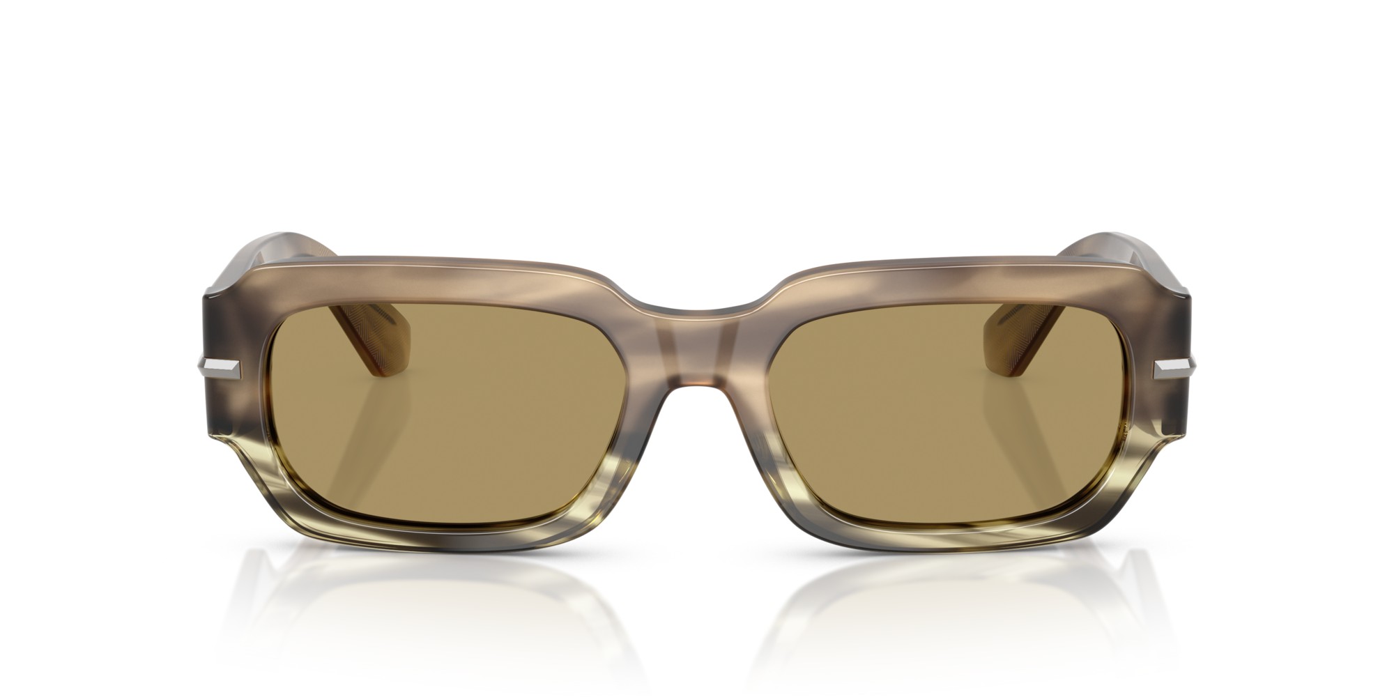 DOLCE & GABBANA DG 4485 3439/2 Rectangle Havana Green Acetate Sunglasses with Green Olive Lens thumbnail