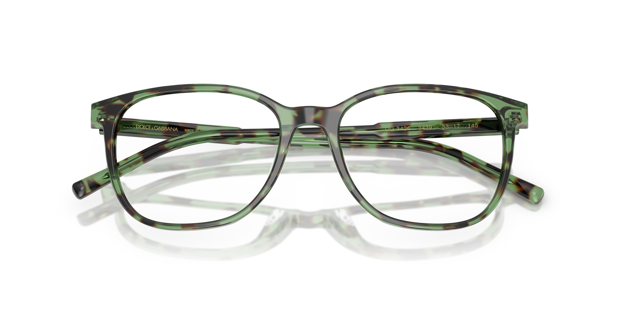Dolce & Gabbana DG3426 3439 Men's Glasses Tortoiseshell Size 51 - Free Lenses - Blue Light Block Available thumbnail