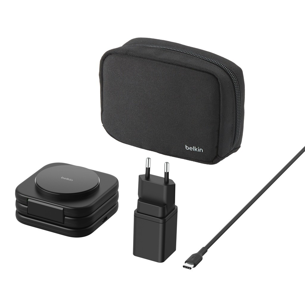 Belkin Belkin 3-in-1 Magn. Einklappbares Reise-Ladegert, Schwarz thumbnail