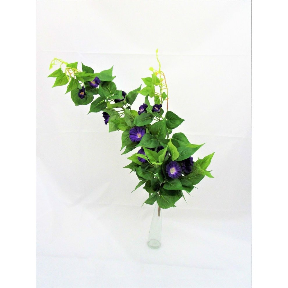 Artificial Purple Petunia Flower Bush - 84cm - Purple Flowers