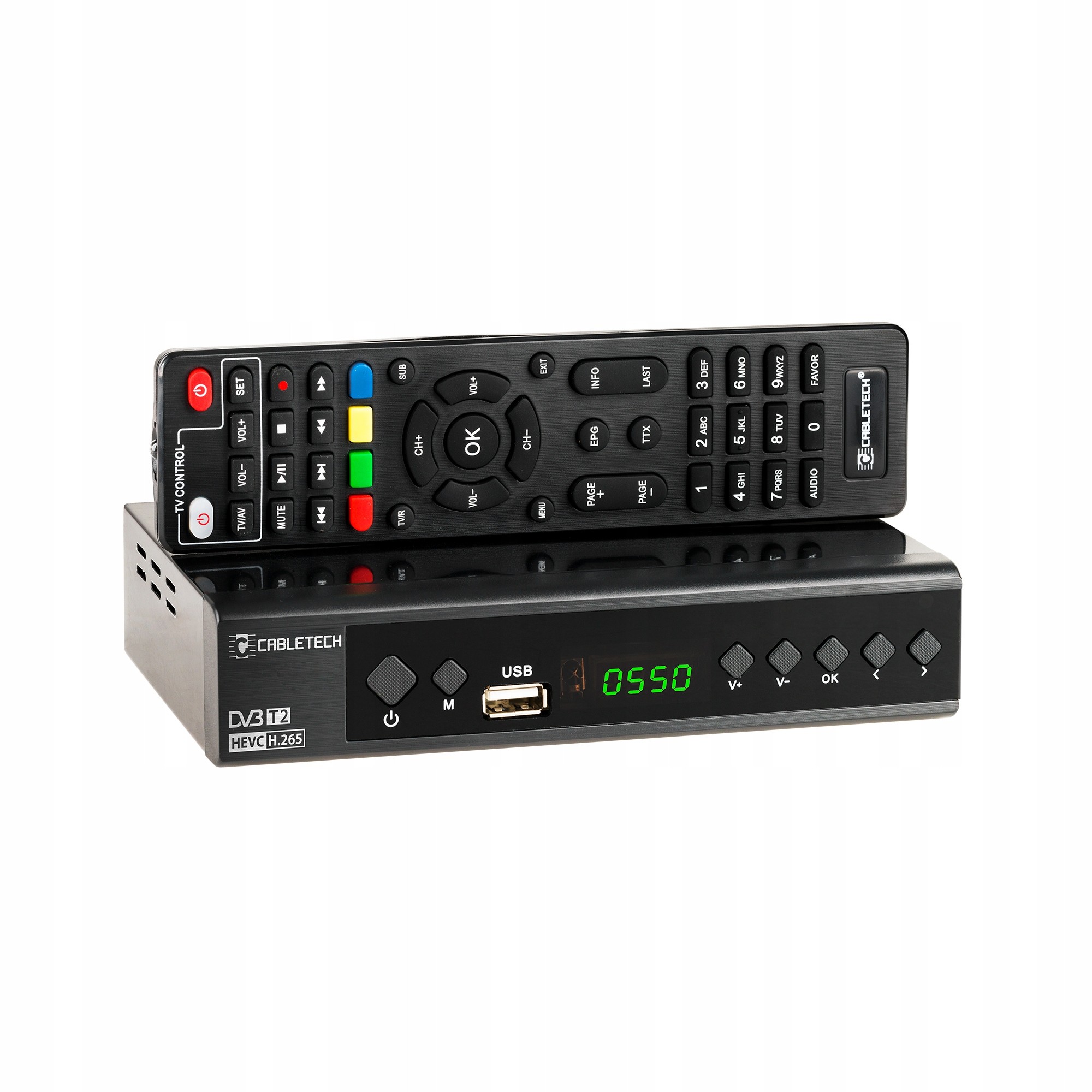 Tuner DVB-T2 Dvb-c Hevc H.265 10bit Dekoder TV Naziemnej Cabletech