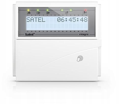 Satel Manipulator LCD (biae Podwietlenie, Czytnik Kart Zblieniowych 125