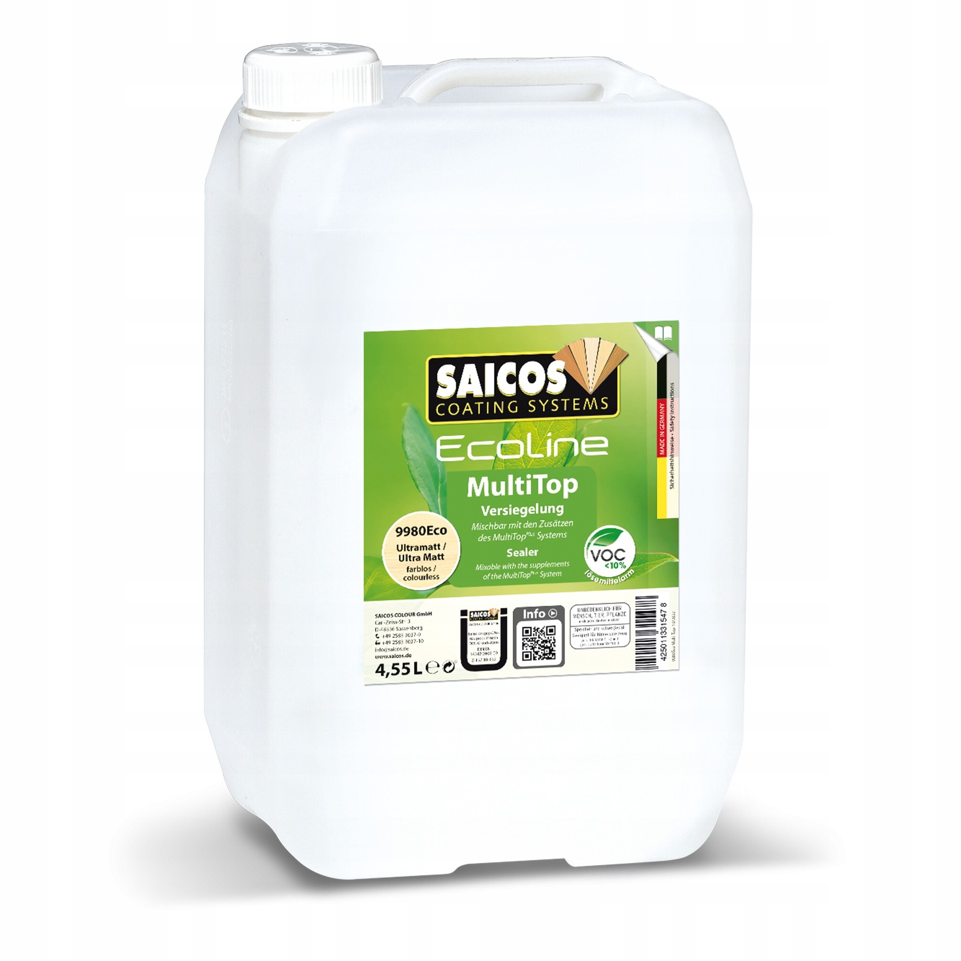 Saicos 9980 Ecoline MultiTop Lakier Ultramat 4,55L