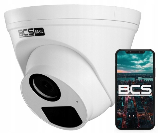 Kamera IP Bcs 2MPx Kopukowa Mikrofon PoE Bcs BCS-B-EIP12FR3(2.0)