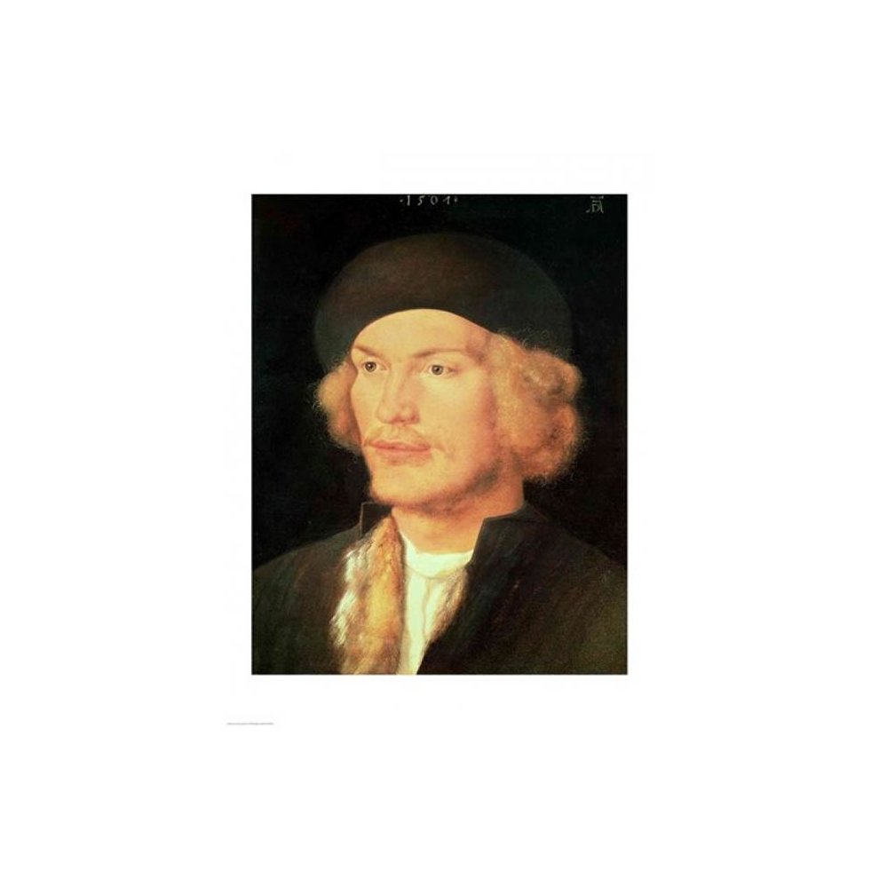 Posterazzi BALXAM70454 Young Man 1507 Poster Print by Albrecht Durer - 18 X 24 in.