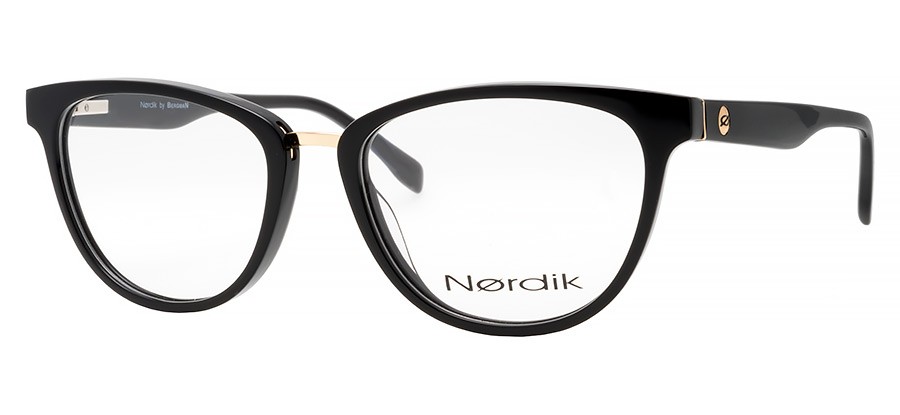 Okulary Oprawki Korekcyjne Damskie Nordik by Bergman 9734 C3 Czarne