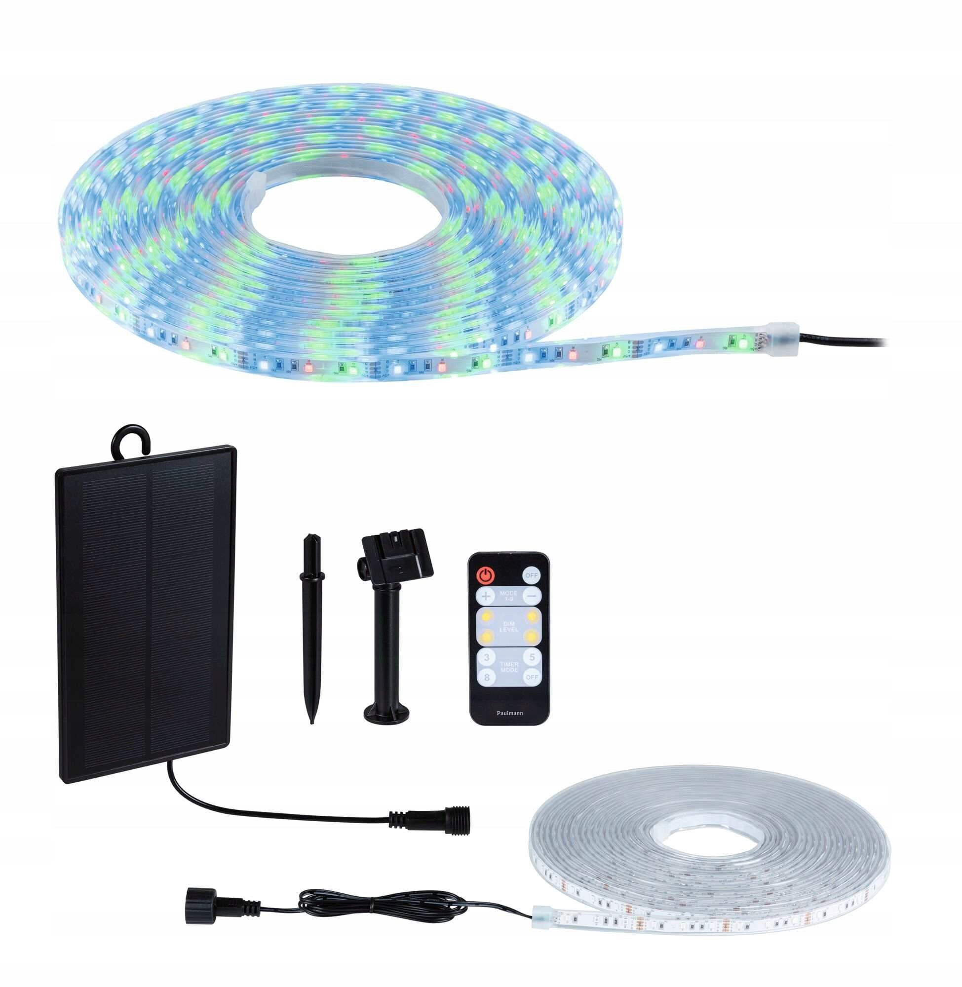 Vonkaj LED Solrny Ps 10m 3,8W DIM Rgb 14lm/m Senzor Smraku Diakov Ovlda