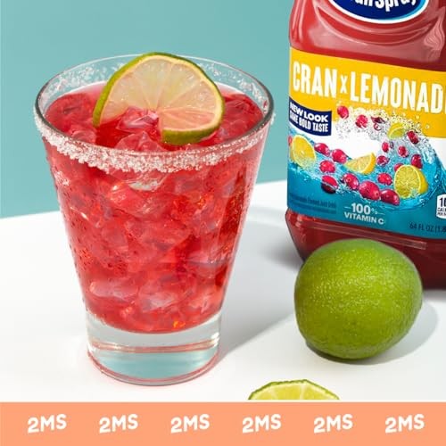 2MS Box with 5 Pack Ocen Spray Lemonade Juice Plastic Bottle 64 Fl Oz thumbnail