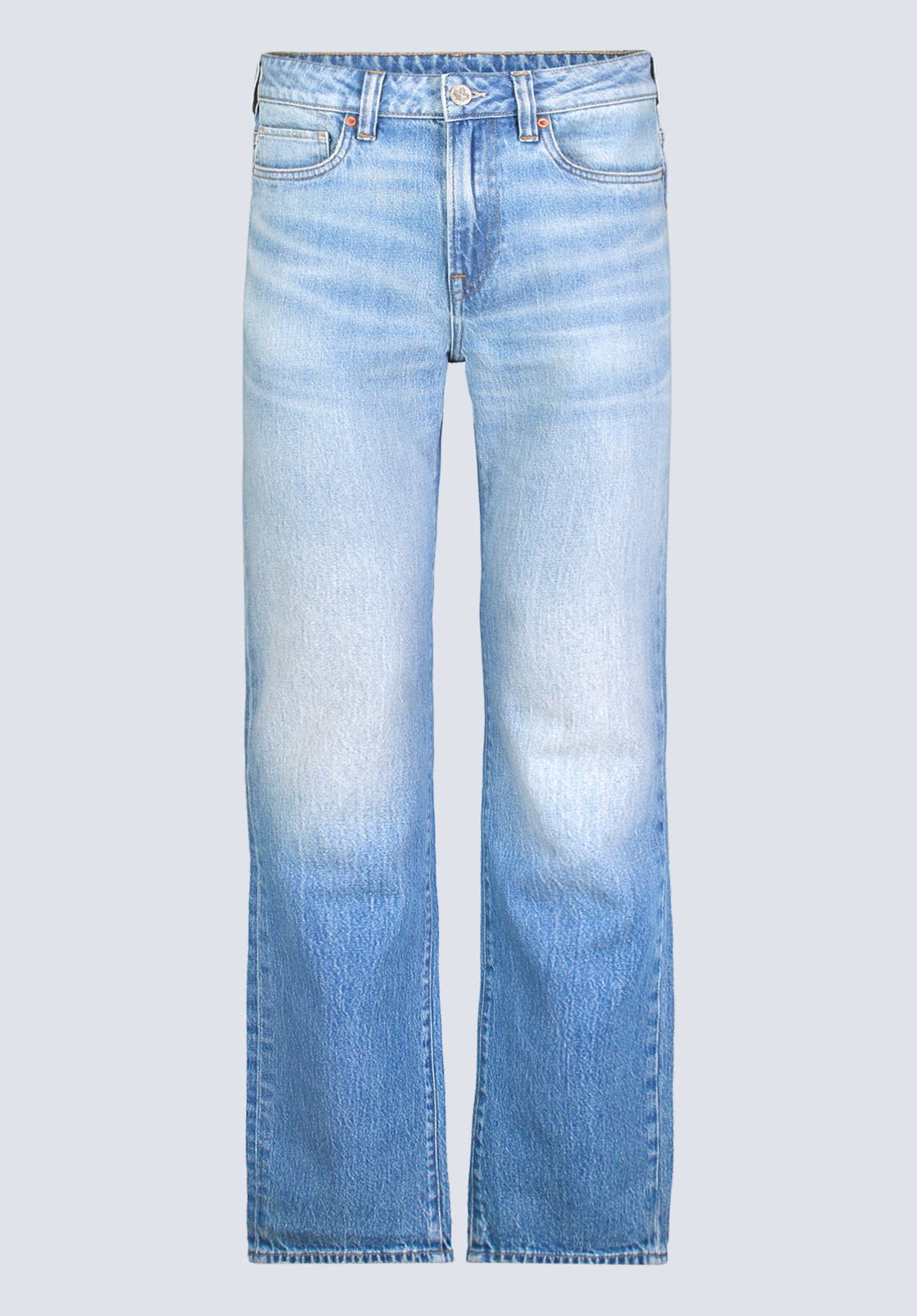 Buffalo Jeans Men's Straight Six Crinkled and Sanded Jeans, Light Blue - Size: 33