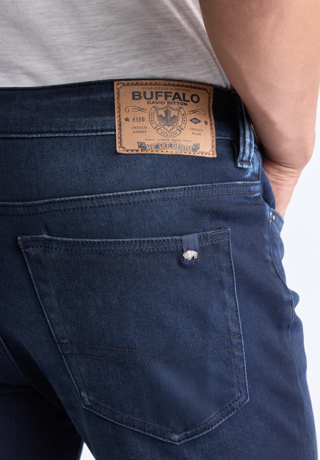 Buffalo Jeans Men's Straight Six Jeans, Dark Antique Blue - Size: 33 thumbnail
