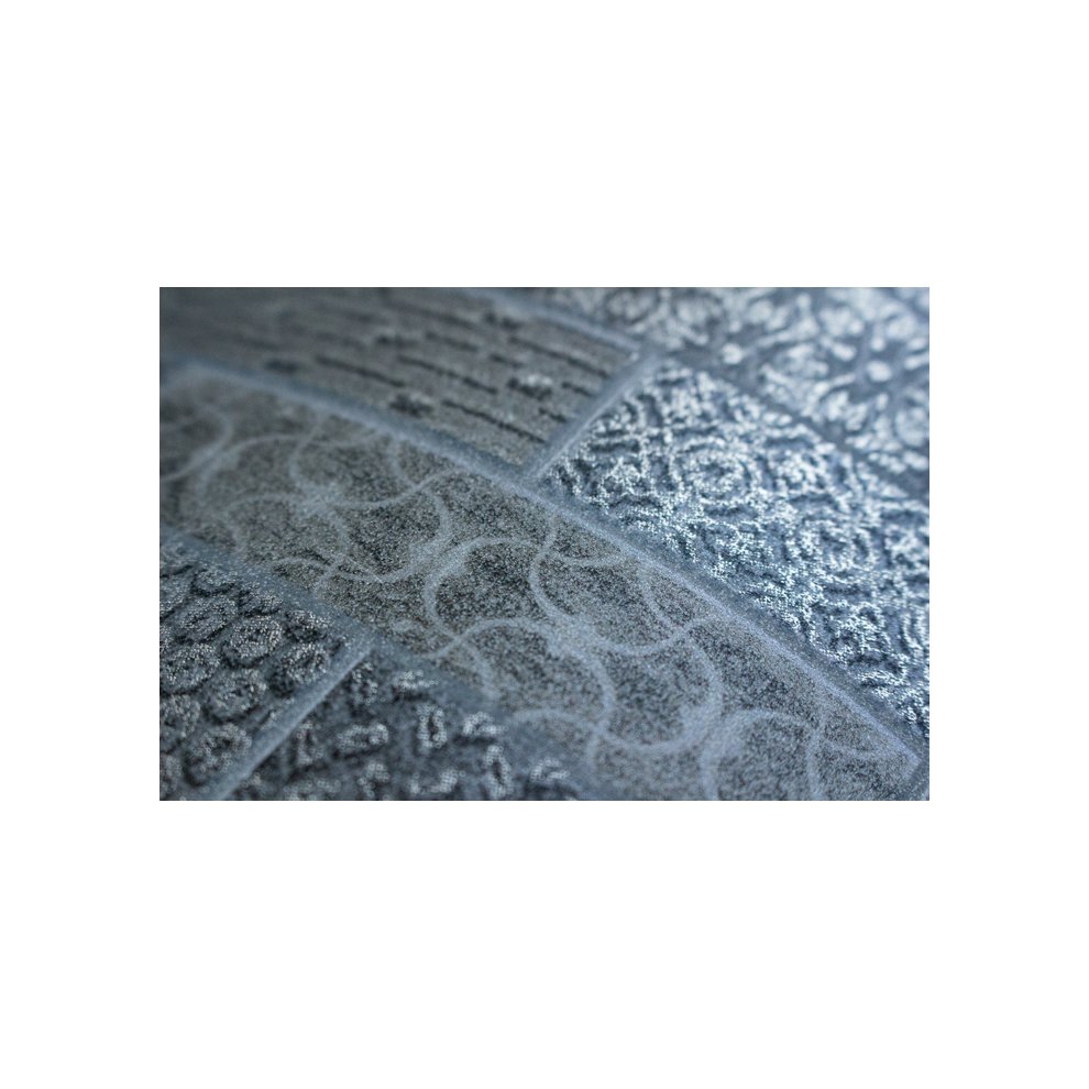 Atlas ICO-5075-2 Ethnic Style Wallpaper Shimmering Silver Brown 7.035 Sqm thumbnail