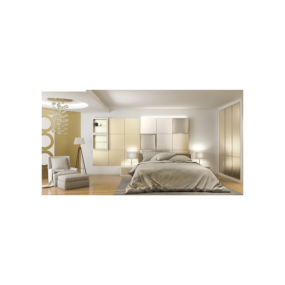 WallFace 20198 METALLIC USED Champagne AR Design Panel Metal Look Grey 2.6 M2 thumbnail
