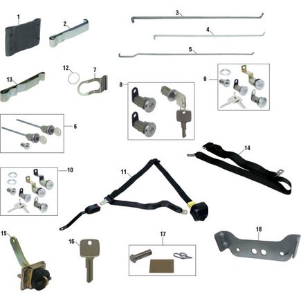 Pai FLK-4722 - Door Lock Set 4 1/2