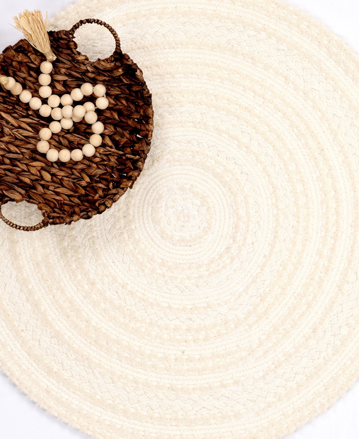 Capel Bayview 0036 7'x7' Round Area Rug - Ivory/Gray thumbnail