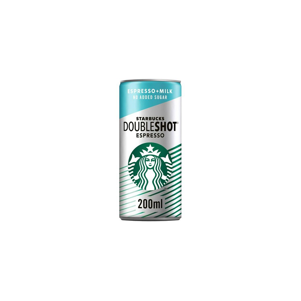 Starbucks Doubleshot Espresso No Added Sugar Iced Coffee Drink 12 X 200ml Best Before June 2026 thumbnail