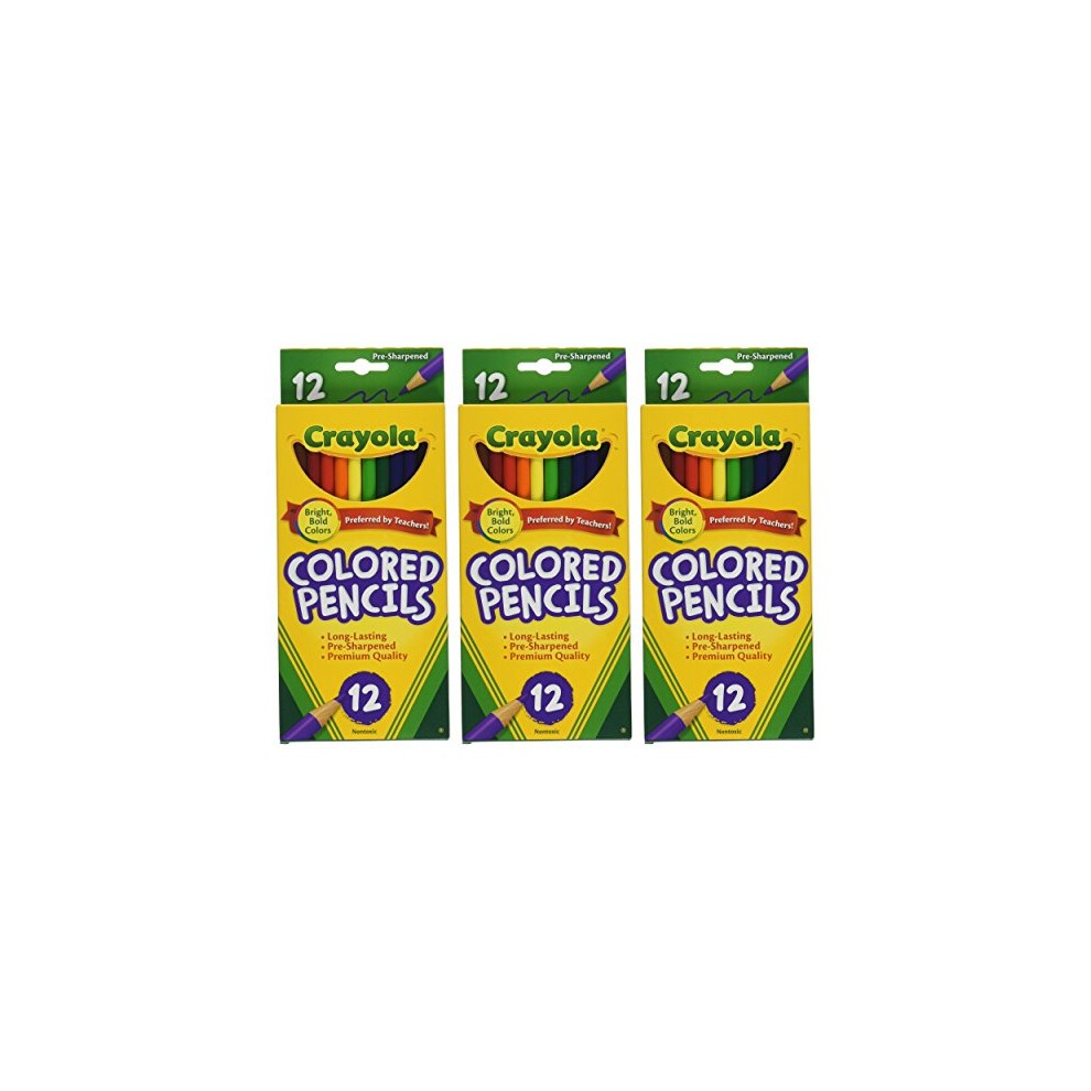 Crayola 68-4012 Colored Pencils  12-Count  Pack of 3  Assorted Colors thumbnail