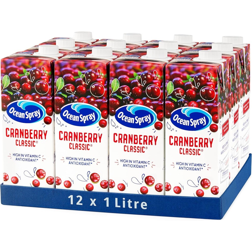 Ocean Spray Cranberry Juice 12 X 1L