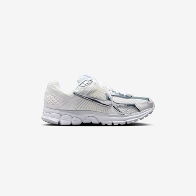 Nike Womens Zoom Vomero 5 Trainers White Metallic Silver Summit, 8
