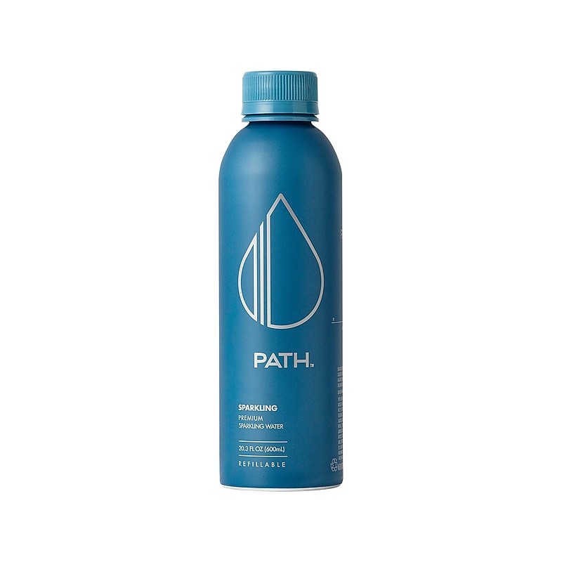 PATH Purified Sparkling Water, 20.3 Fl. Oz., 12 Bottles/Carton (FG-1004)