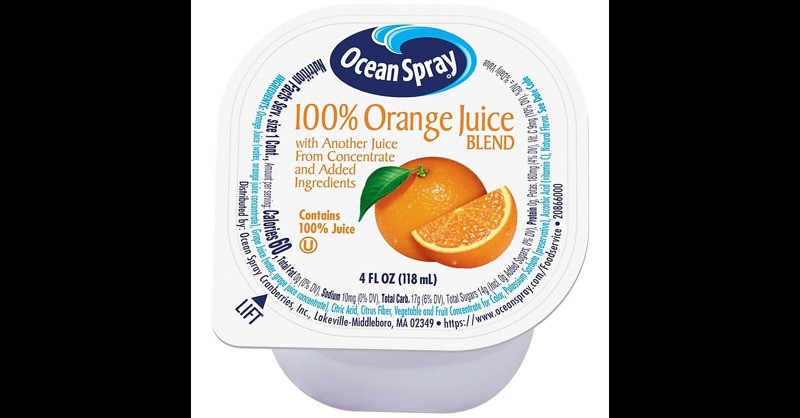 Ocean Spray Orange Juice, 4 Oz., 48 Count (OCE00735) thumbnail