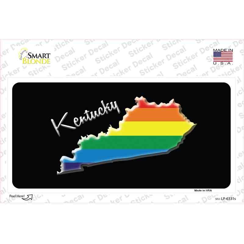 LP-6331s-M Kentucky Rainbow Novelty Sticker Decal - Medium