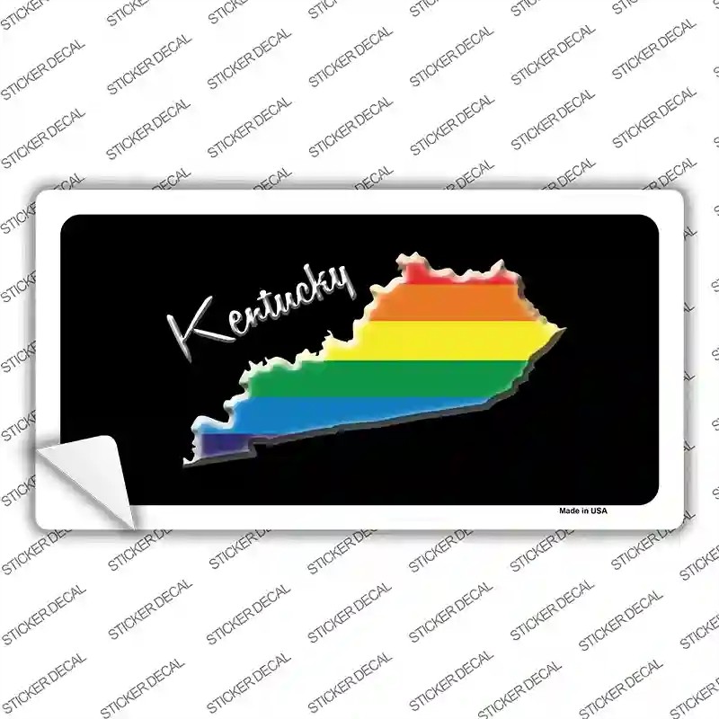 LP-6331s-L Kentucky Rainbow Novelty Sticker Decal - Large