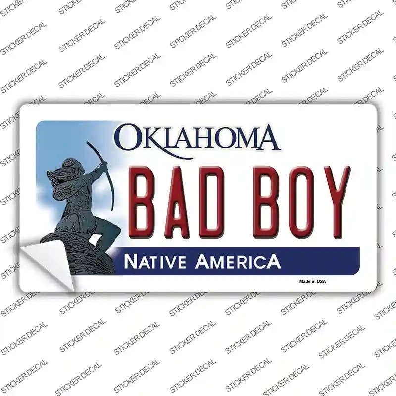 LP-6229s-L Bad Boy Oklahoma Novelty Sticker Decal - Large