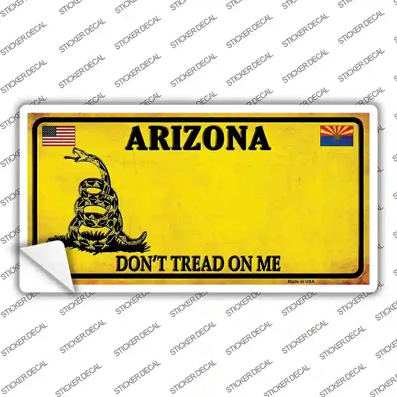LP-8835s-S Arizona Dont Tread on Me Novelty Sticker Decal - Small