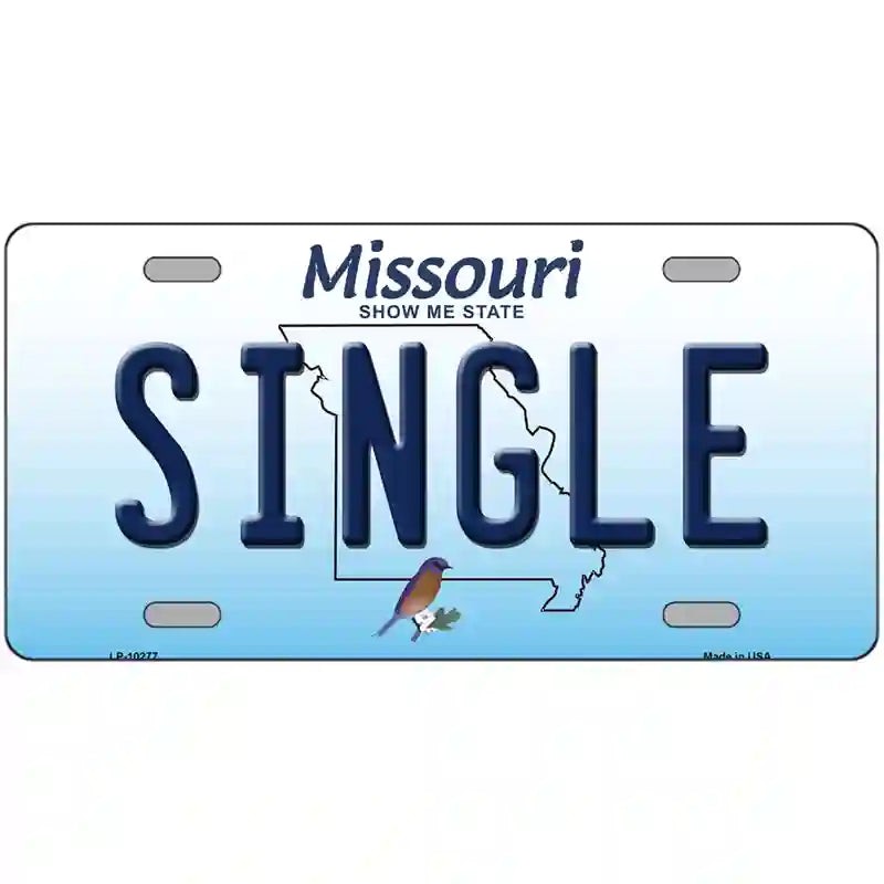 LLP-10277 24 X 12 in. Single Missouri Metal Novelty License Plate