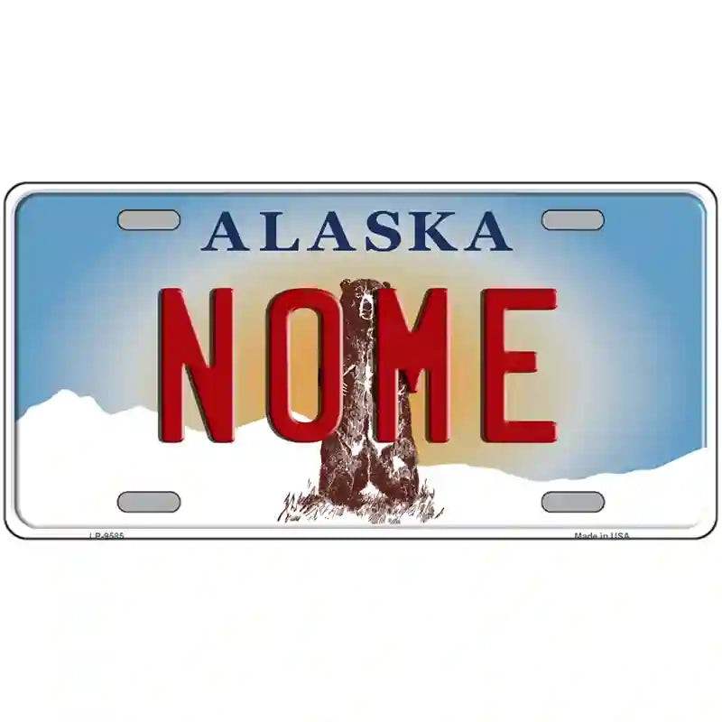 LLP-9585 24 X 12 in. Nome Alaska State Novelty Metal License Plate