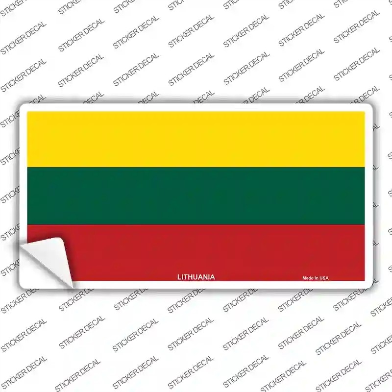 LP-4081s-S Lithuania Flag Novelty Sticker Decal - Small