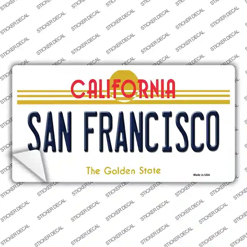 LP-4888s-XL San Francisco California Novelty Sticker Decal - Extra Large