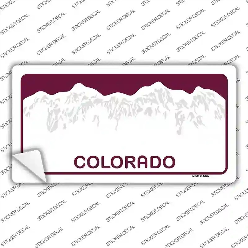 LP-5330s-XL Colorado State Blank Novelty Sticker Decal - Extra Large