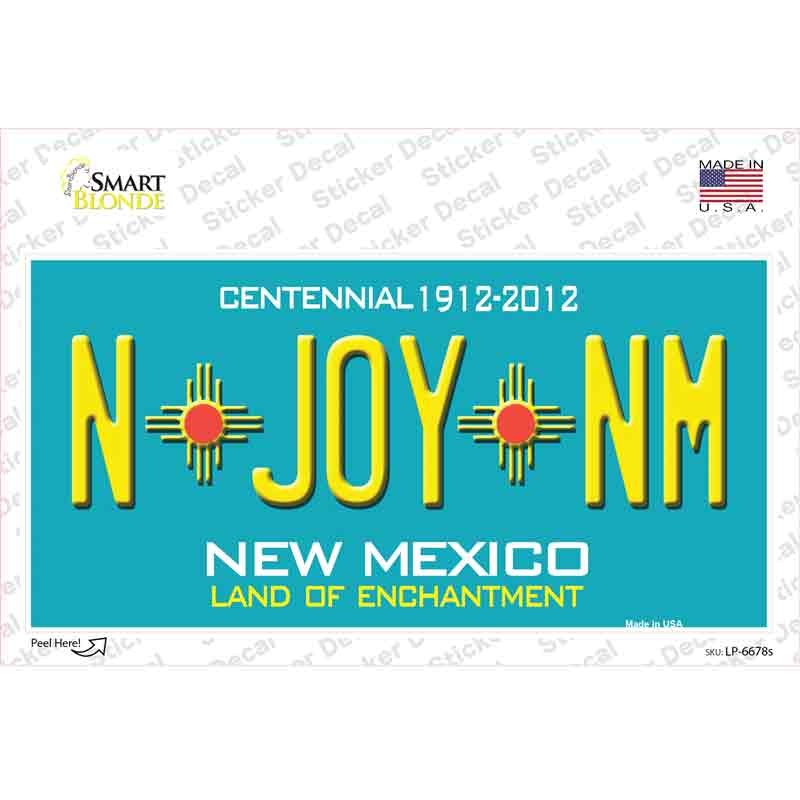 LP-6678s-M N Joy NM   Mexico Novelty Sticker Decal - Medium