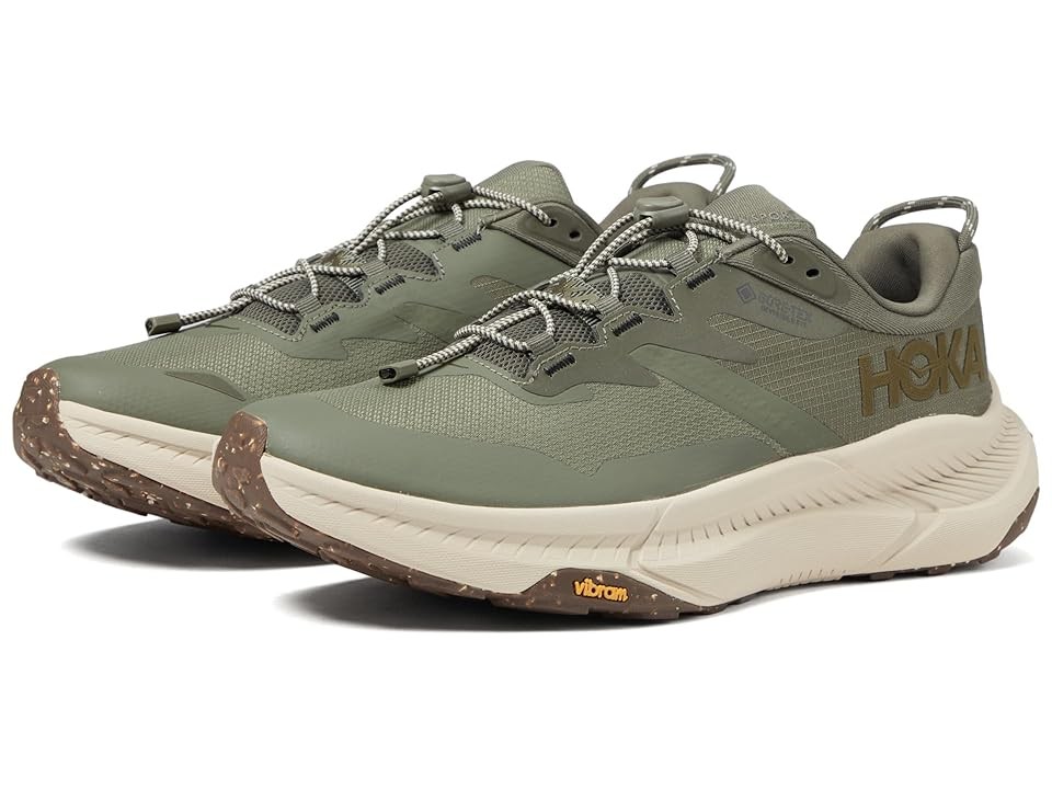 Hoka Transport GORE-TEX(r) Men's Shoes Slate/Oat Milk : 15 D - Medium, Synthetic