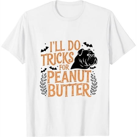 Ill Do Tricks for Peanut Butter Dog Enthusiast Gifts Creepy Ice Cream Popsicle Monster - Halloween October 31St T-Shirt