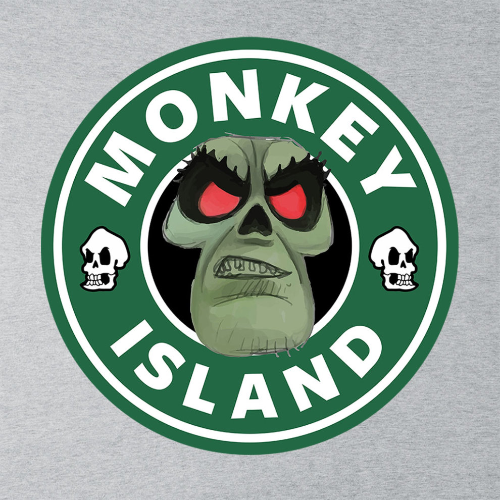 (X-Large (12-13 Yrs)) Monkey Island LeChuck Starbucks Coffee Kid's Varsity Jacket thumbnail