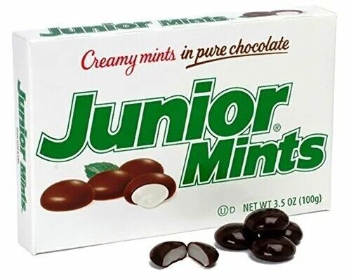 Tootsie Junior Mints Theater Box 3.5 Oz Ea. {LOT of 12-Boxes]