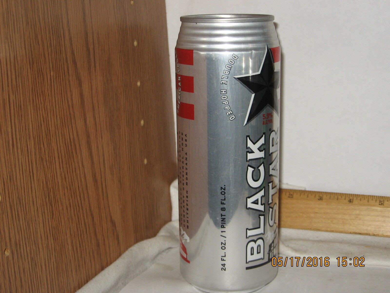 Black Star Light American Lager Whitefish MT Milwaukee WI 24 FL OZ Beer Can thumbnail