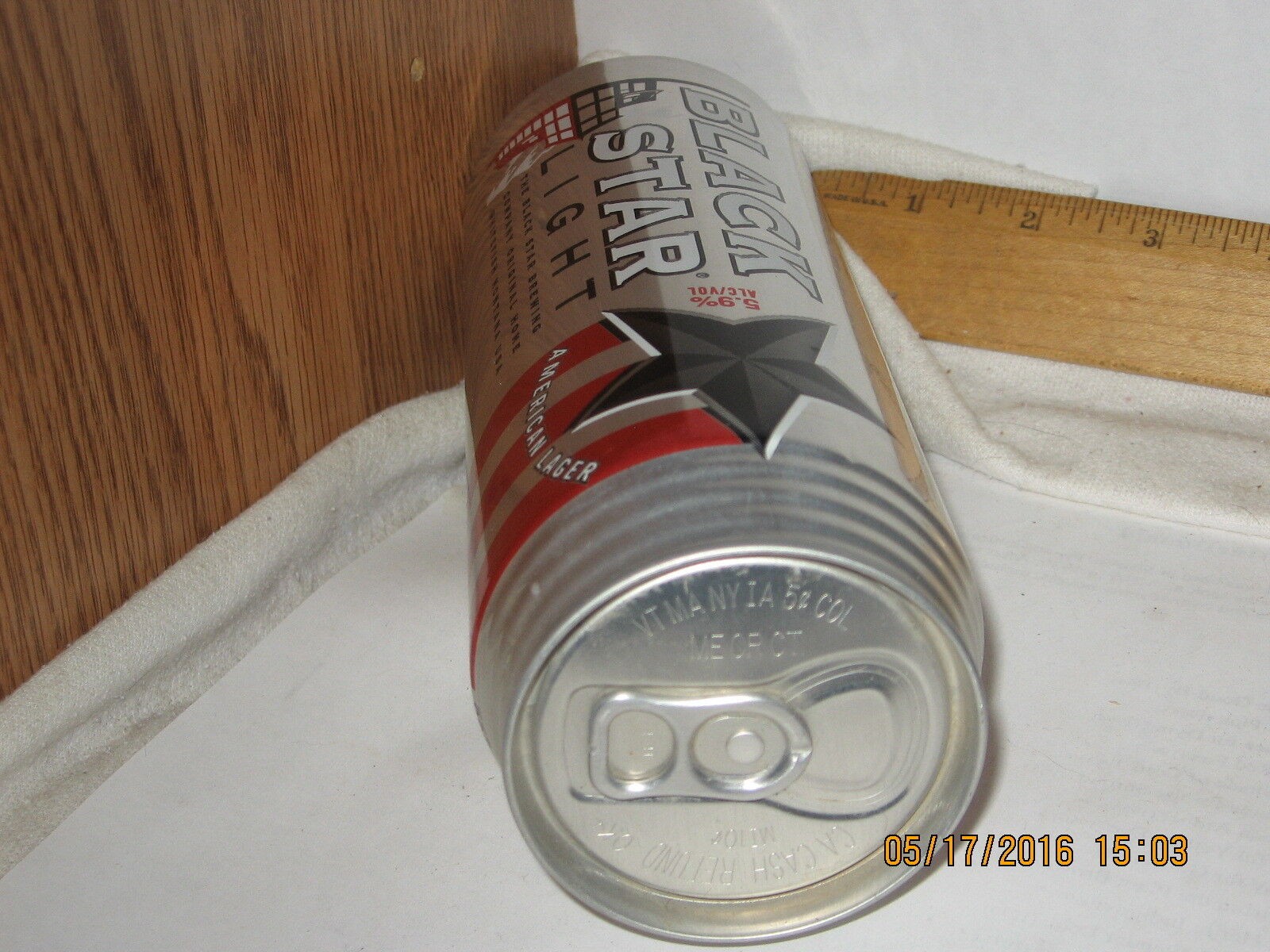 Black Star Light American Lager Whitefish MT Milwaukee WI 24 FL OZ Beer Can thumbnail